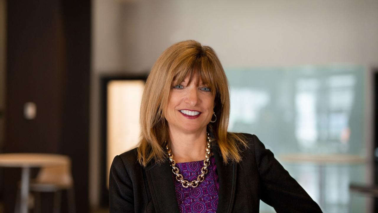 Head shot of Cheryl Turnbull with office background